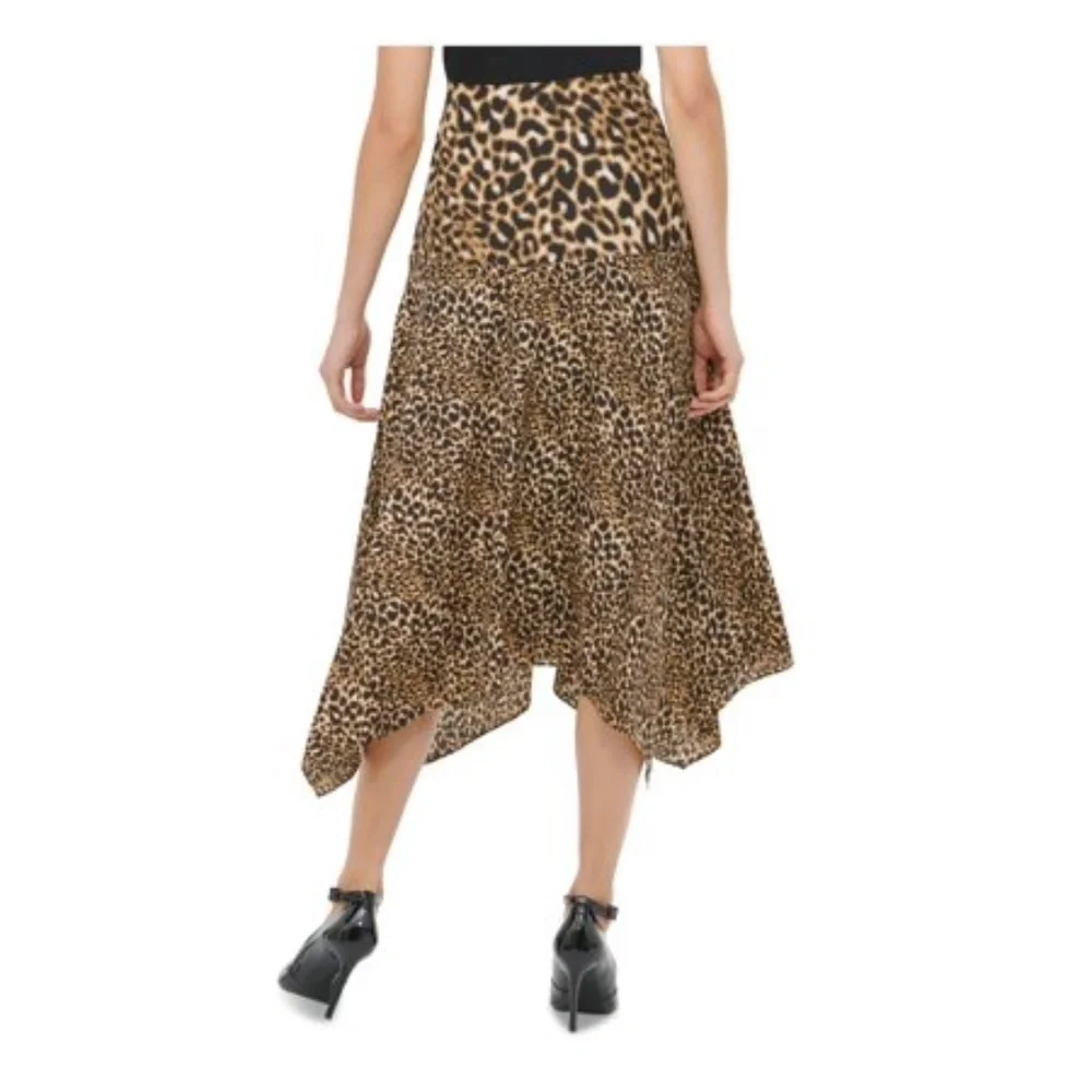 CALVIN KLEIN Animal Print Midi Skirt - Picture 2 of 5